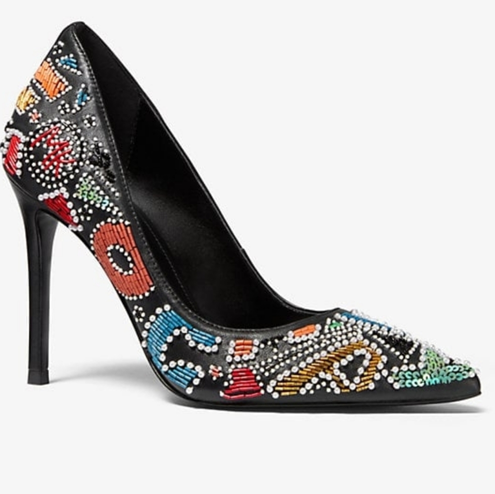 Michael Kors Keke Beaded Party Pumps - Never Worn - Size 9.5